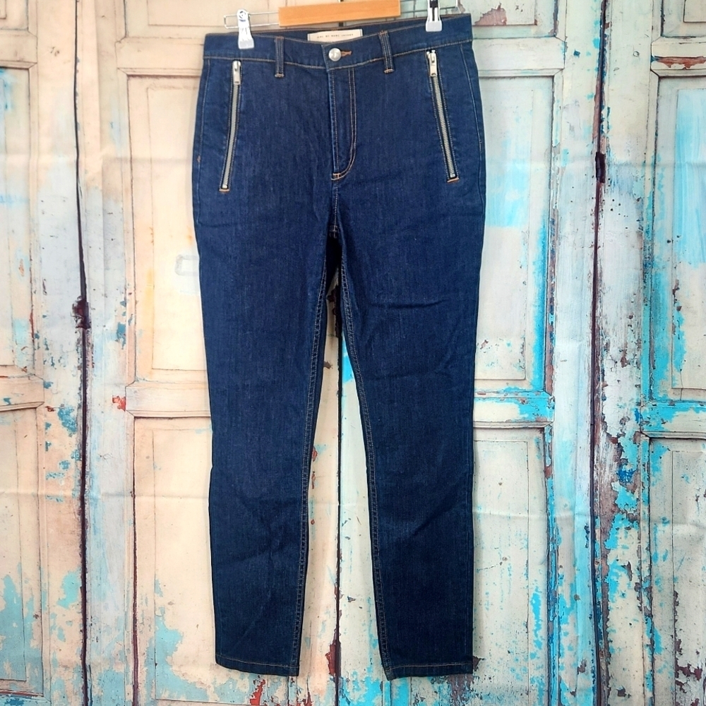 Marc by Marc Jacobs Zipper Skinny Jeans In Blue stone